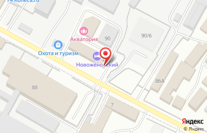 Автосервис и магазин автозапчастей АвтоКор в Октябрьском районе на карте