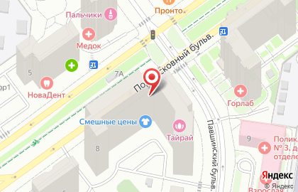 Киоск фруктов и овощей на Подмосковном бульваре на карте