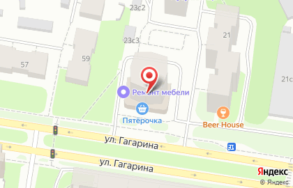 Студия дизайна и ремонта СГС интерьер на улице Гагарина на карте