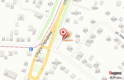 Ресторан Кавказ на карте
