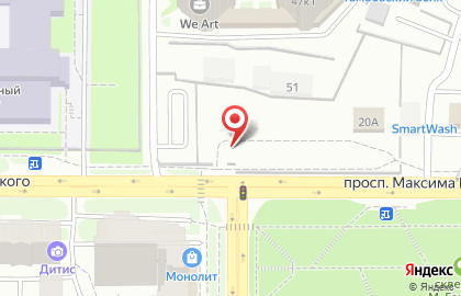 Микрофинансовая компания Срочноденьги на проспекте Максима Горького на карте