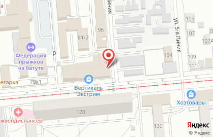Гипермаркет Пятёрочка в Центральном районе на карте