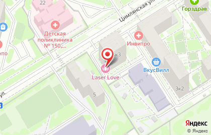 Центр косметологии Laser Love на метро Люблино на карте