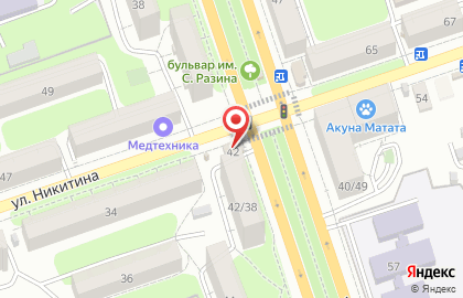 Магазин свежей выпечки на Степана Разина на карте