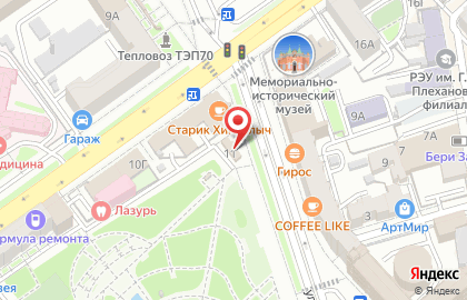 Киоск фастфудной продукции Бон Аппетит в Центральном районе на карте