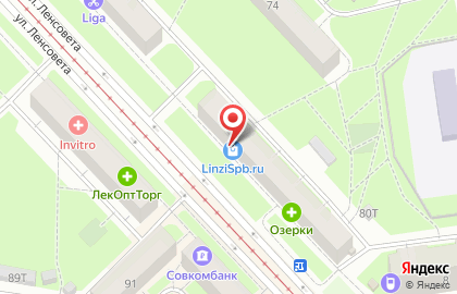 Графит на улице Ленсовета на карте
