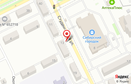 Центр автозапчастей и авторазбора АвтоЛидер-Авторазбор на Студенческой улице на карте