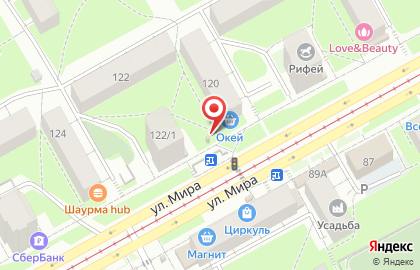 Каскад Плюс на улице Мира на карте
