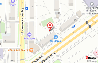 Киоск по продаже фруктов и овощей на улице Партизана Железняка на карте