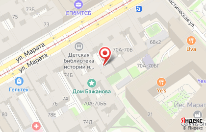 Детская Библиотека Истории и Культуры Петербурга на карте