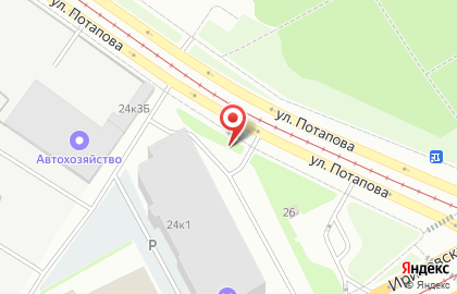 Автостоянка на Ириновском проспекте, 26а на карте