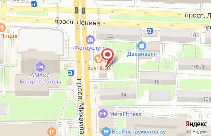 Сеть зоомагазинов, ИП Кармеева Л.Ю. на проспекте Михаила Нагибина на карте
