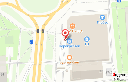Супермаркет Перекрёсток на шоссе Революции на карте