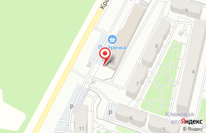 Супермаркет Пятёрочка в Заельцовском районе на карте