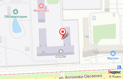 ПГСГА на улице Антонова-Овсеенко на карте