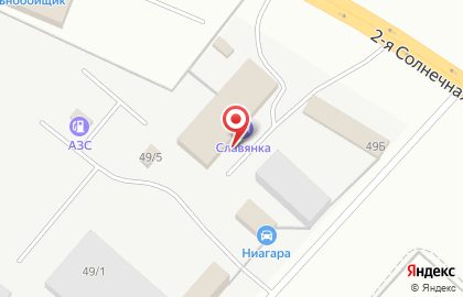 Гостиница Славянка на 2-ой Солнечной улице на карте