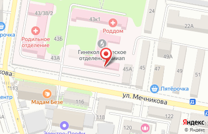 Банкомат СберБанк на улице Мечникова на карте