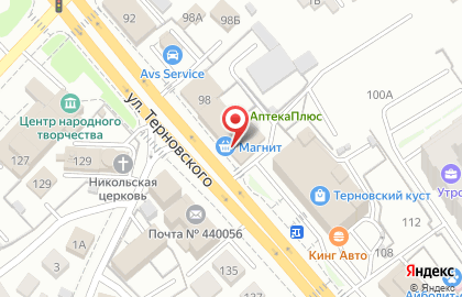 Виктория на улице Терновского на карте