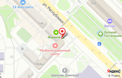 Фирменный магазин Велес в Тюмени на карте