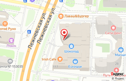 Ателье Молния на Лежневской улице на карте