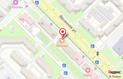 Кондитерский магазин Анечка на Весенней улице на карте