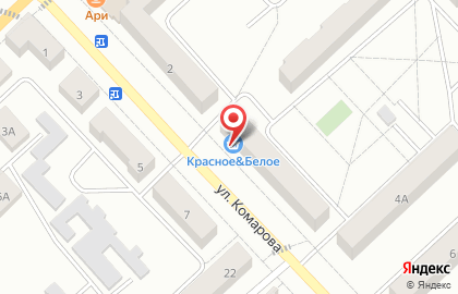 Фирменный магазин мясной продукции Куединский мясокомбинат на улице Комарова на карте
