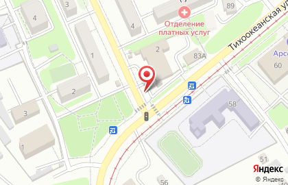 Продукты в Хабаровске на карте