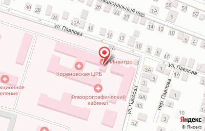 Медицинская лаборатория CL LAB на Красной улице в Кореновске на карте