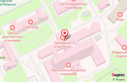 Поликлиника в Москве на карте