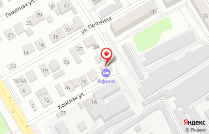 Афина на улице Кима на карте