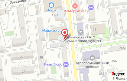 Магазин фруктов и овощей на улице Горького на карте