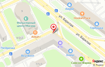 Ремонт пластиковых окон метро Багратионовская на улице Барклая на карте