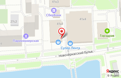 Супермаркет Пятёрочка на Новочеркасском бульваре, 41 к 1 на карте