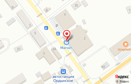 Супермаркет Магнит в Новосибирске на карте