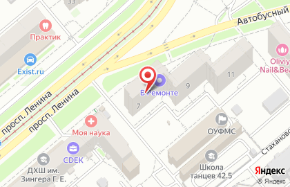 Медицинская лаборатория Пробир-ка в Октябрьском районе на карте