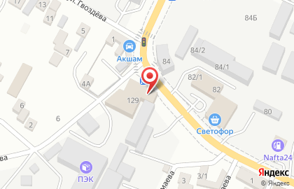 Магазин автозапчастей Камаз в Кировском районе на карте
