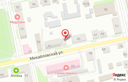 Страховая компания Росгосстрах на Михайловской улице на карте