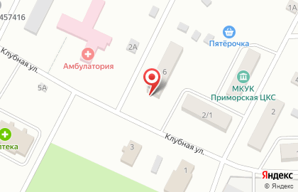 Уральское подворье на Клубной улице на карте