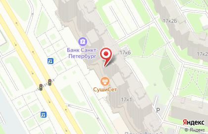 Банкомат Уралсиб на Комендантском проспекте, 17 к 1 на карте