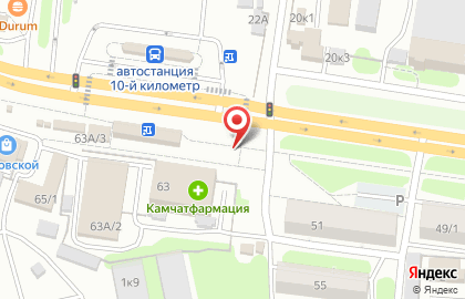Магазин хлебобулочных изделий Канадский хлеб в Петропавловске-Камчатском на карте