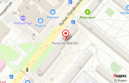 Почта Банк в Волгограде на карте
