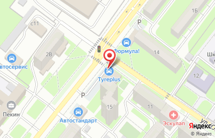 Интернет-магазин автотоваров 4tochki в Октябрьском районе на карте