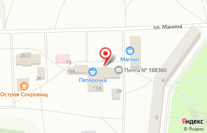 Супермаркет Пятёрочка в Санкт-Петербурге на карте