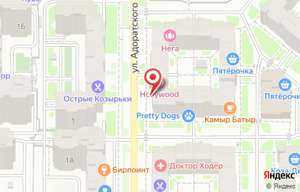 Интим-магазин Эролайф на улице Адоратского на карте