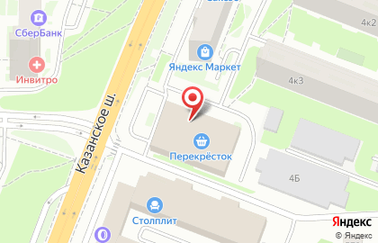 Указатель системы городского ориентирования №4199 по ул.Казанское шоссе, д.4а р на карте