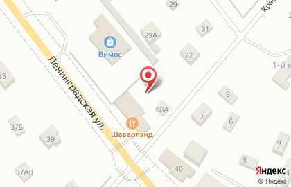 Парикмахерская на улице Ленинградской на карте