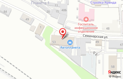 Торговый дом Полимер Ресурс на Семинарской улице на карте