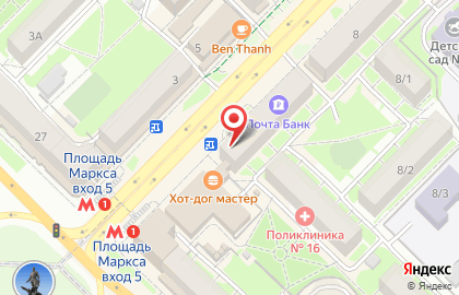 Магазин часов Время в Новосибирске на карте