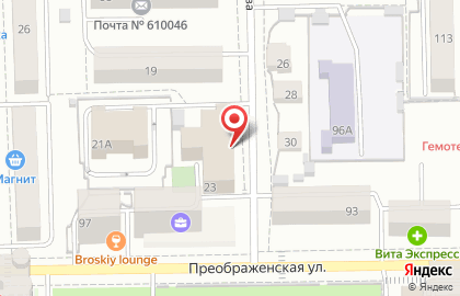 Студия массажа в Кирове на карте