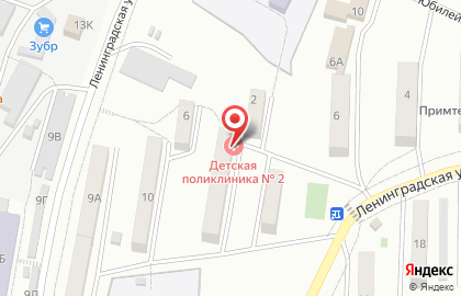 Находкинская Городская больница на улице Ленинградской на карте